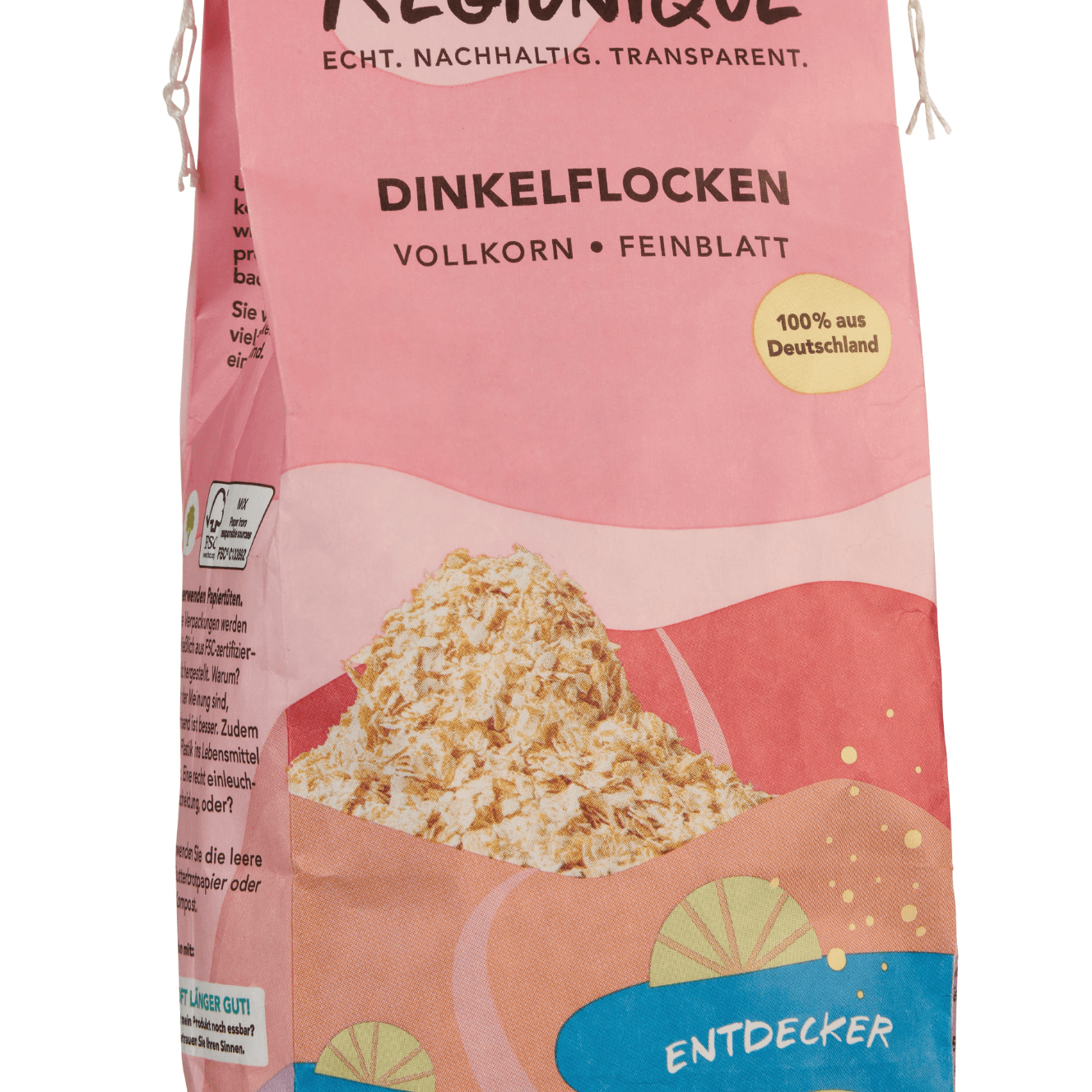 Entdecker | Regionique Dinkelflocken - snacknest.de