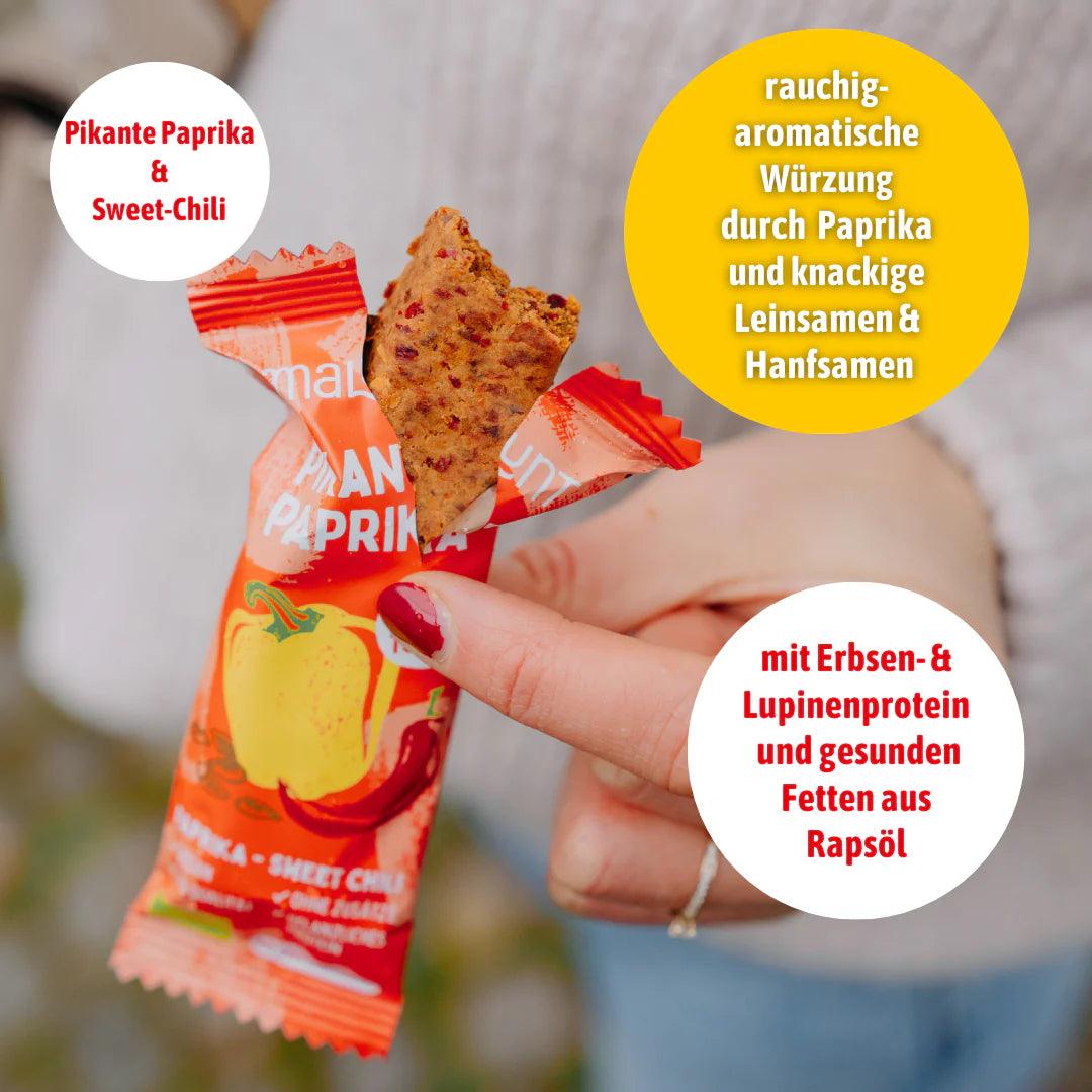 Gemüseriegel | Pikante Bio-Paprika | Malunt - snacknest.de