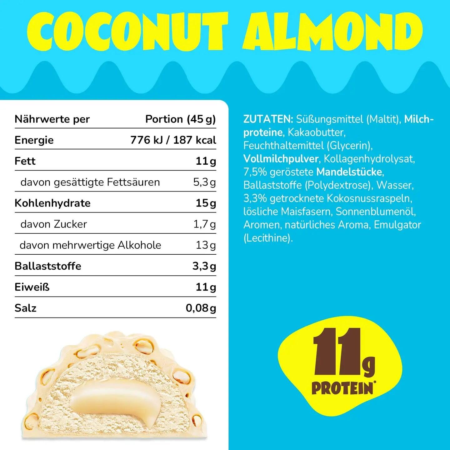 Protein Bar - Coconut Almond | Proteinriegel - Kokos Mandel | Ahead Nutrition - snacknest.de
