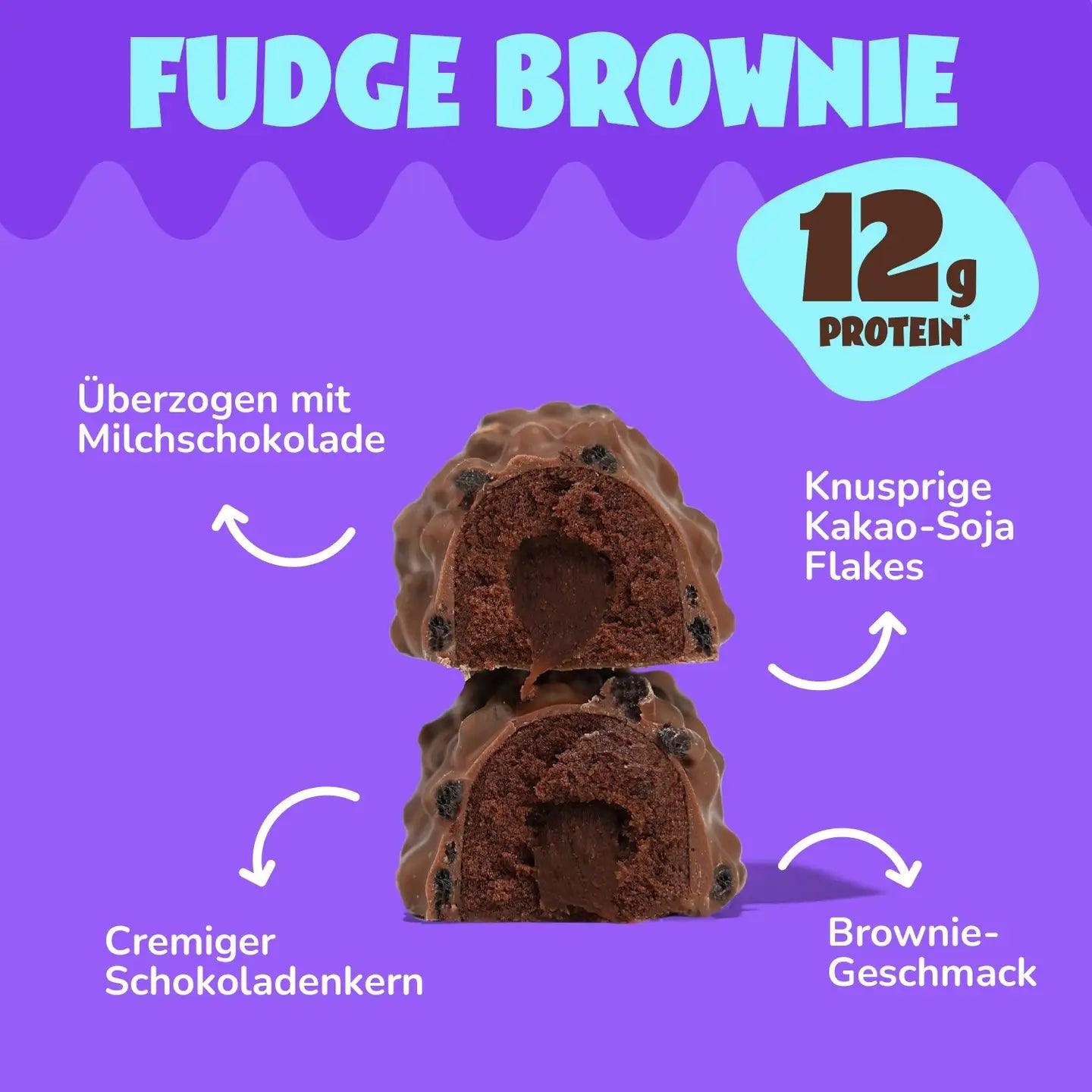 Protein Bar - Fudge Brownie | Proteinriegel - Weicher Brownie | Ahead Nutrition - snacknest.de
