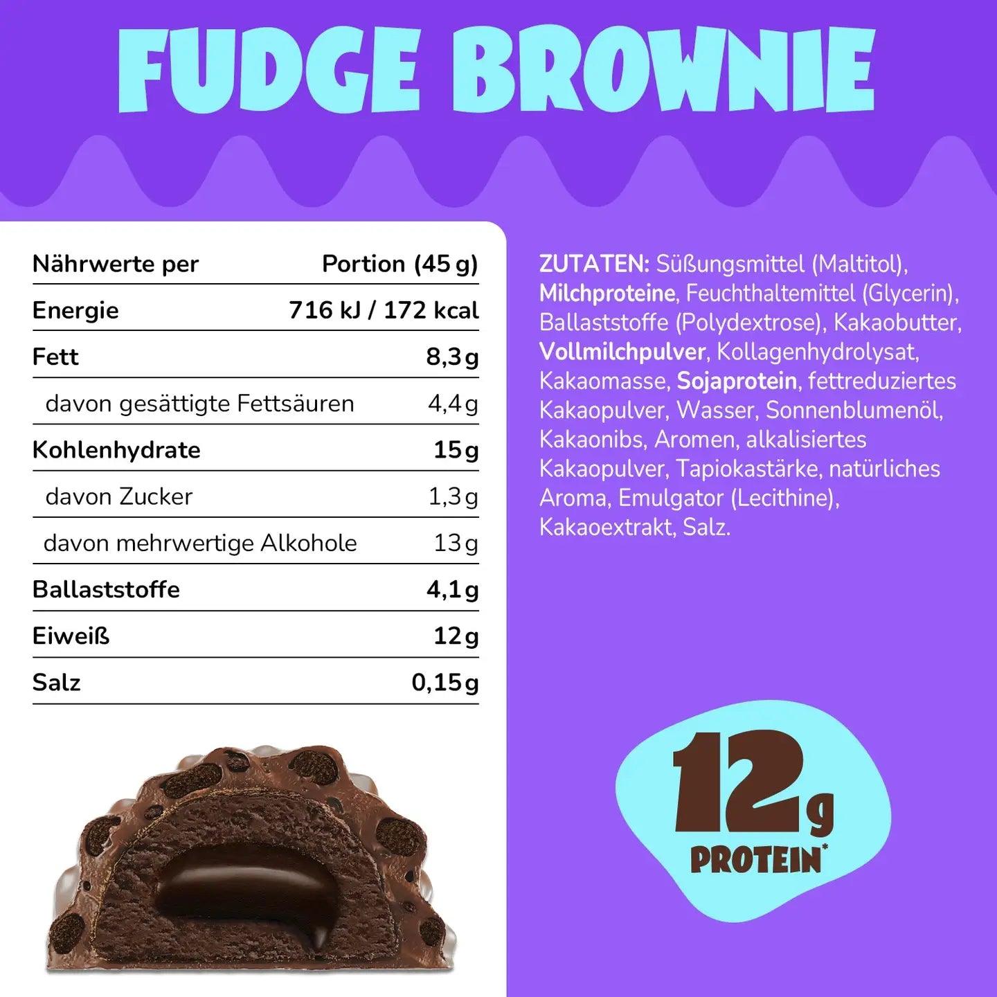 Protein Bar - Fudge Brownie | Proteinriegel - Weicher Brownie | Ahead Nutrition - snacknest.de