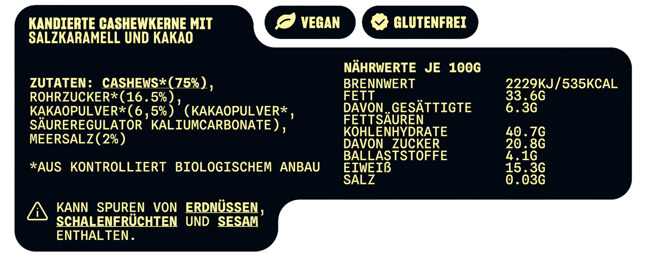 Caju Cashews | Vier auf einen Streich - snacknest.de