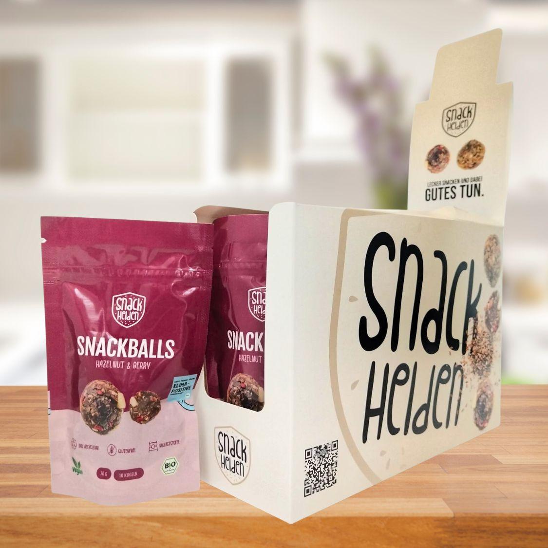 Snackballs - Hazelnut & Berry (8 Packungen) - 50% Rabatt MHD Ware - snacknest.de