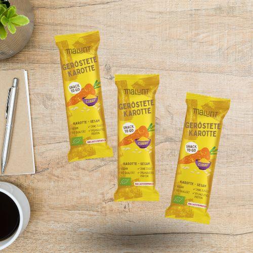 Gemüseriegel | Geröstete Karotte | Malunt - snacknest.de