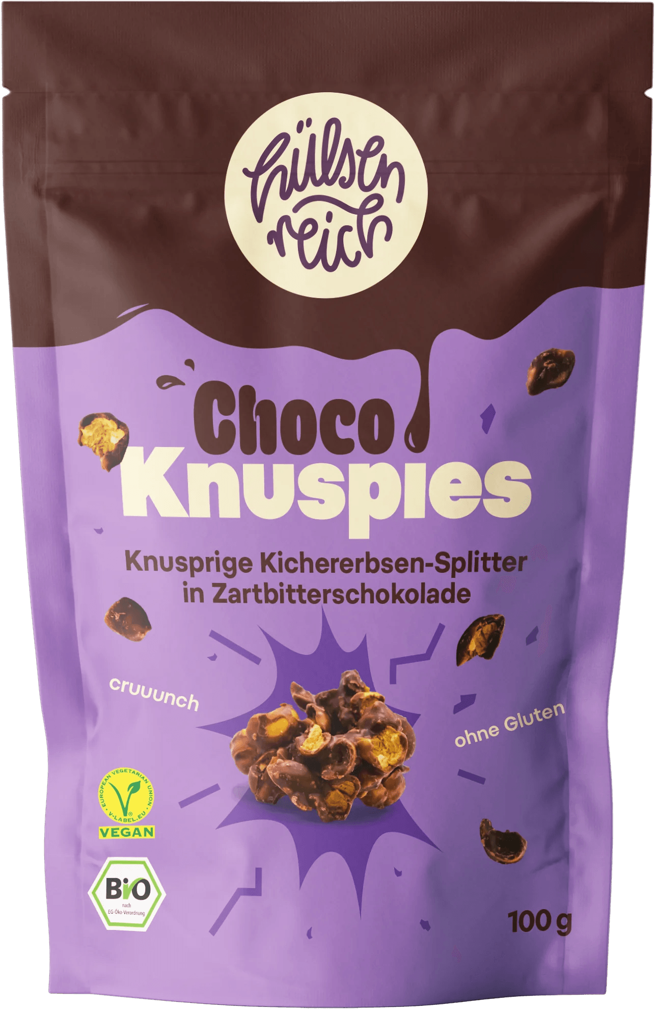 Choco Knuspies - Dunkel - BIO | Hülsenreich - snacknest.de