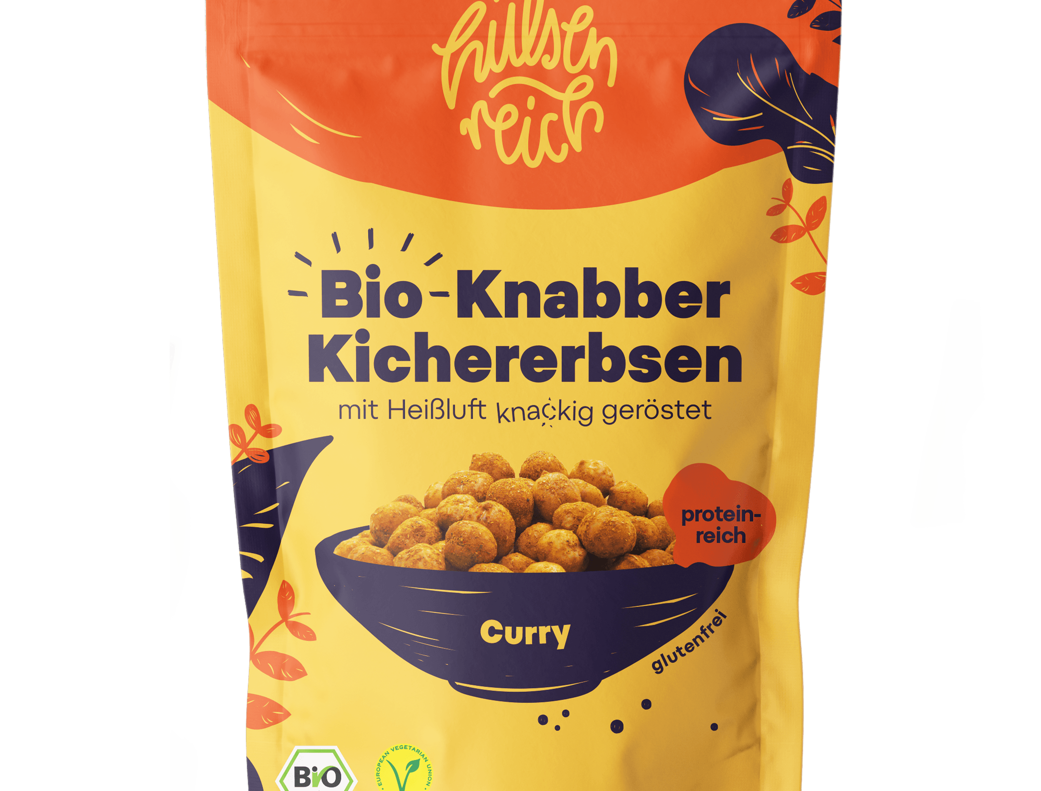 Curry | Hülsenreich - Bio-Knabber-Kichererbsen - snacknest.de