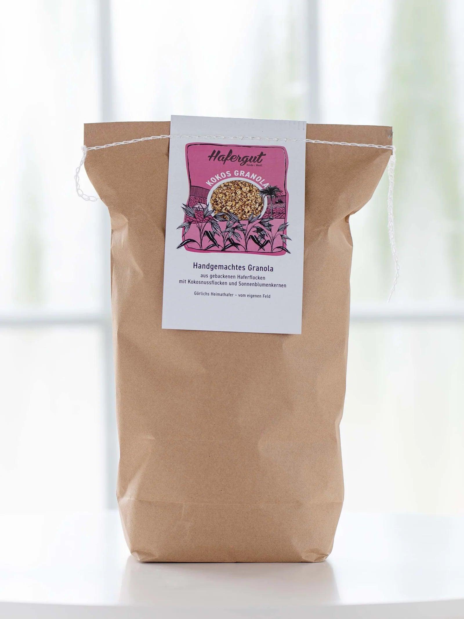 Hafergranola mit Kokos - lokal aus NRW | Hafergut - snacknest.de