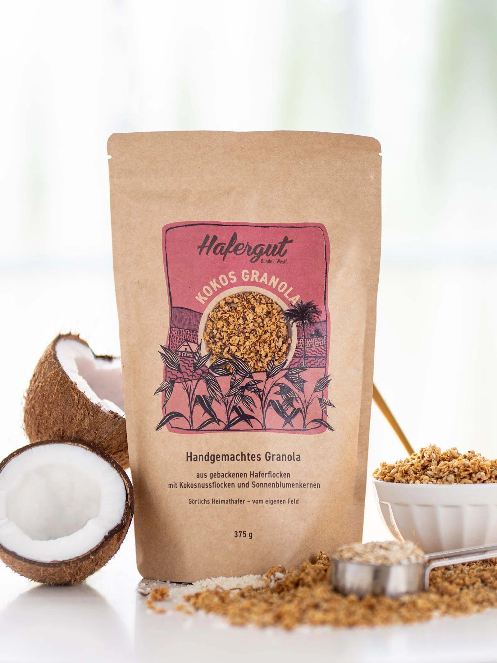 Hafergranola mit Kokos - lokal aus NRW | Hafergut - snacknest.de