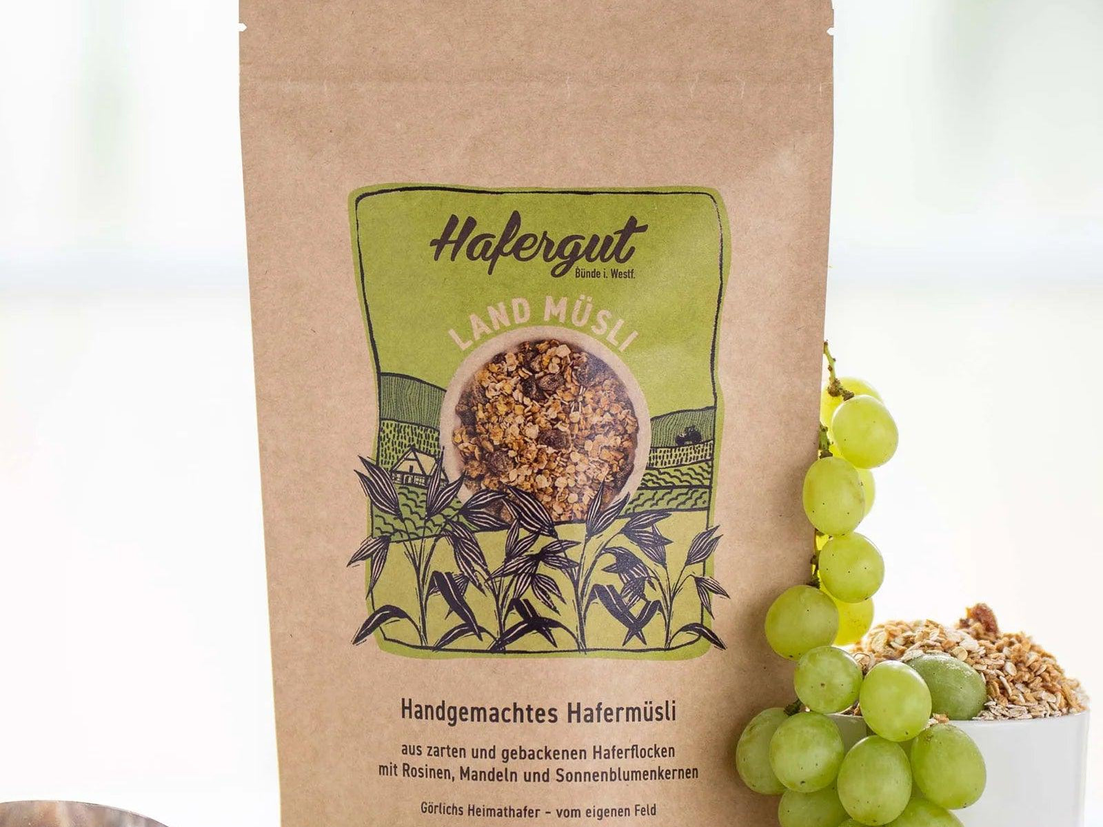 Müsli mit Rosinen - lokal aus NRW | Hafergut - snacknest.de