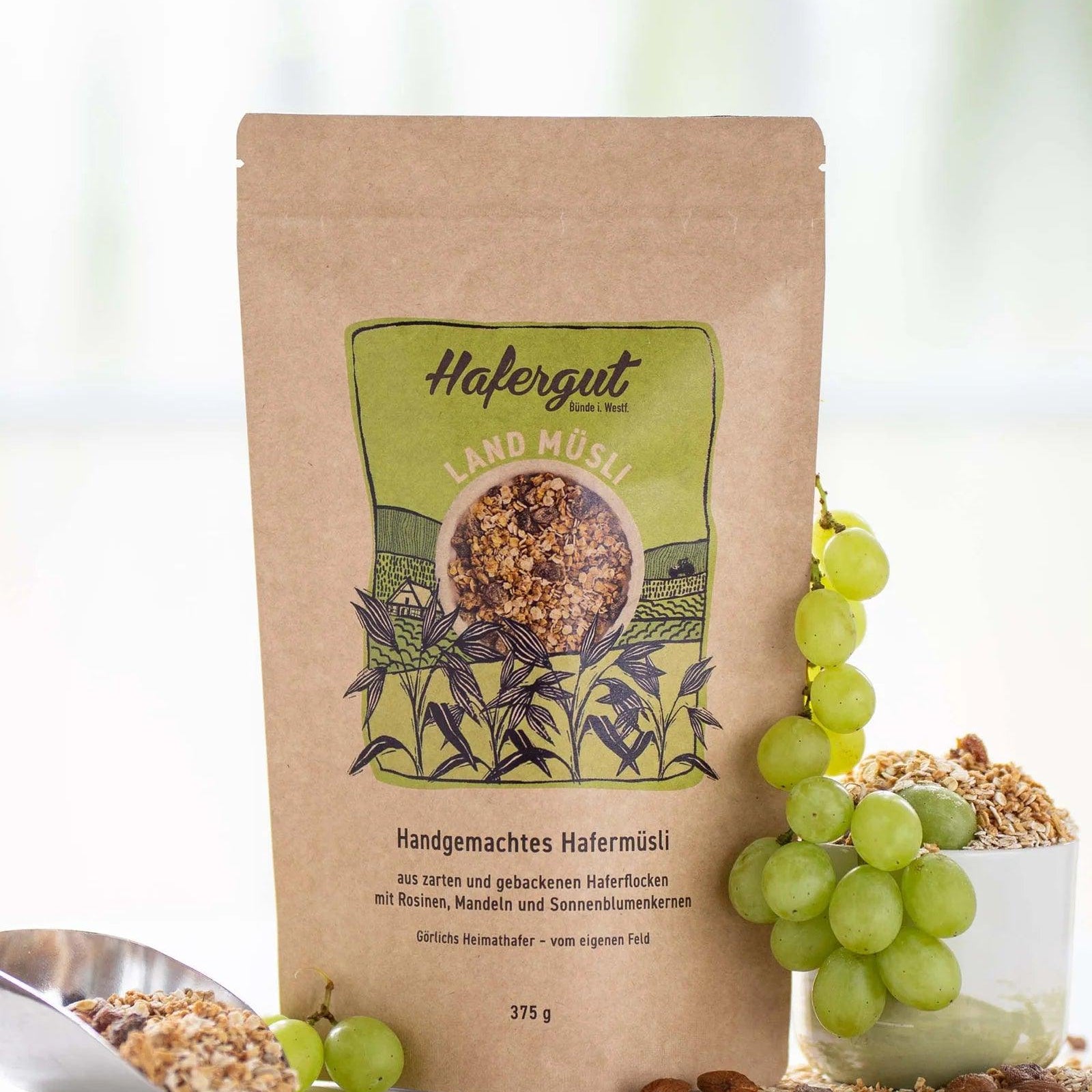 Müsli mit Rosinen - lokal aus NRW | Hafergut - snacknest.de