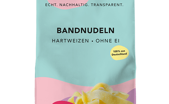 ORIGINAL | Bandnudeln Hartweizen - ohne Ei | Regionique - snacknest.de