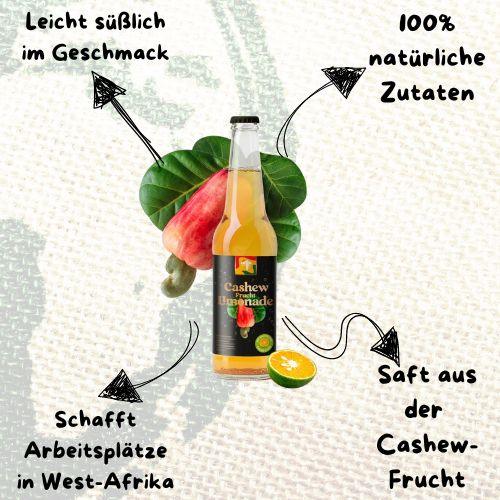 Cashewfrucht Limonade | Akoua - snacknest.de