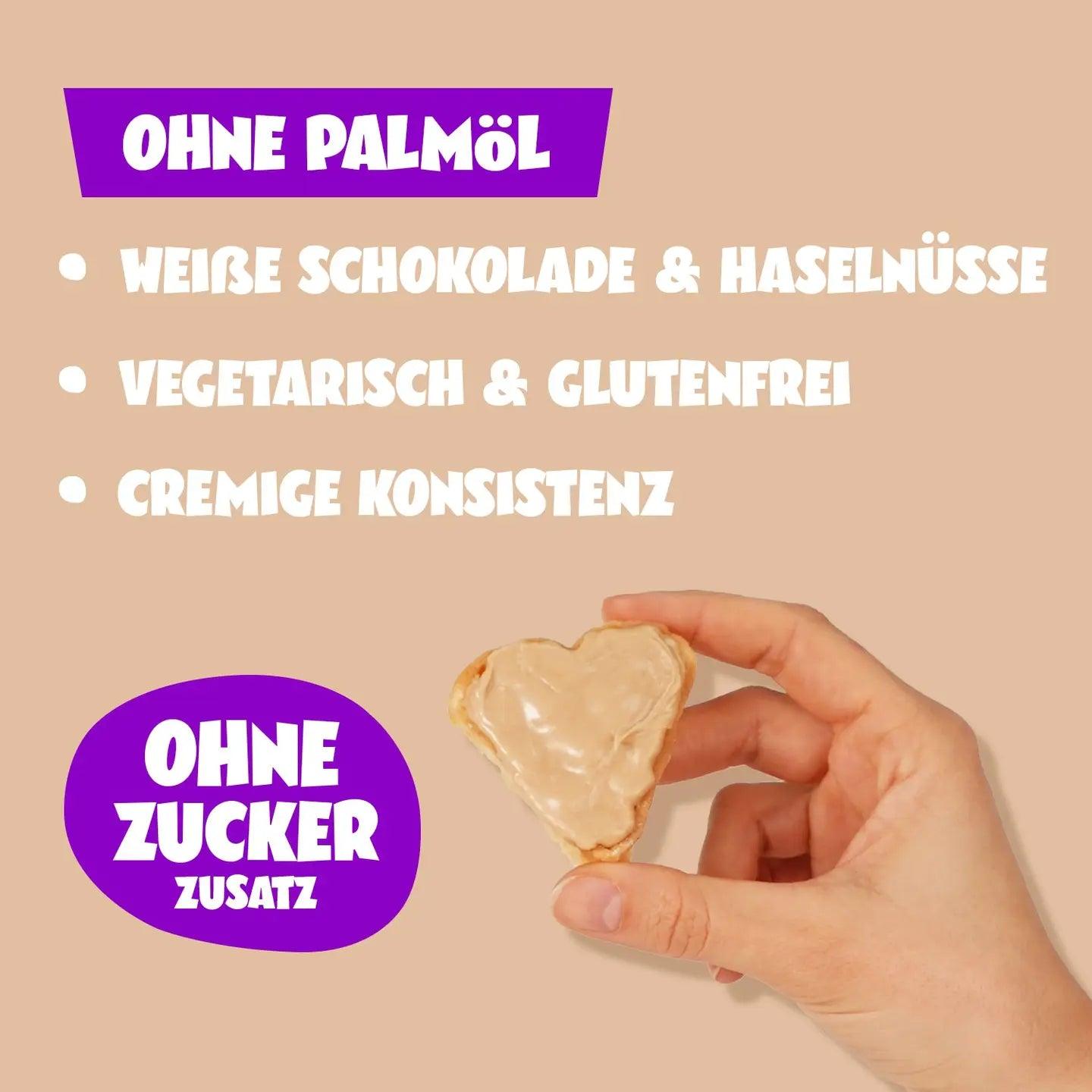 Crazy Hazel White | Weißer Haselnussaufstrich | Ahead Nutrition - snacknest.de