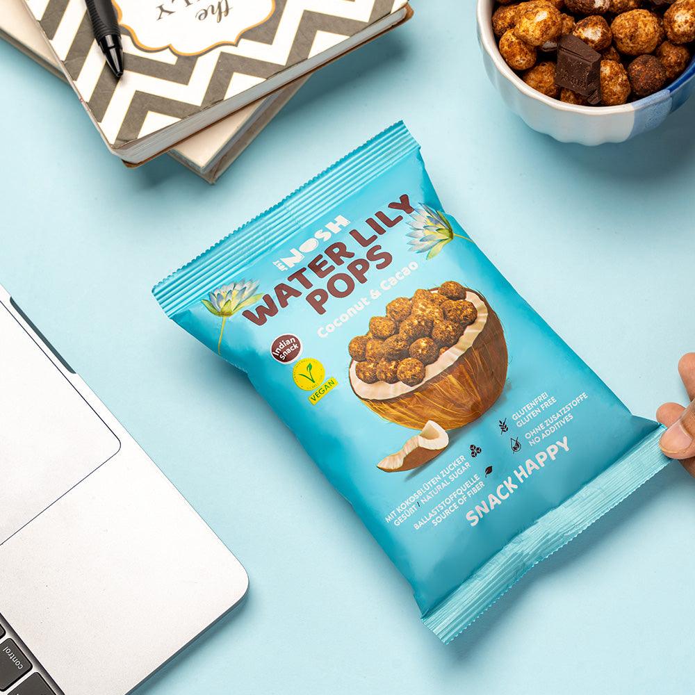 Water Lily Pops - Coconut & Cacao | Just Nosh - snacknest.de