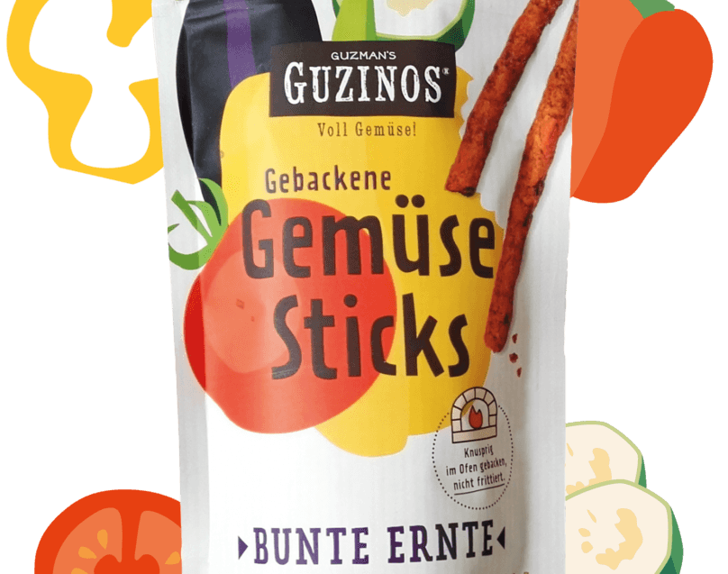 guzman's guzinos | Gemüsesticks bunte Ernte - snacknest.de