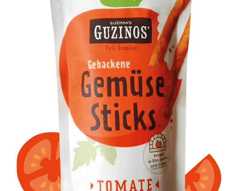 guzman's guzinos | Tomate Gemüsesticks - snacknest.de