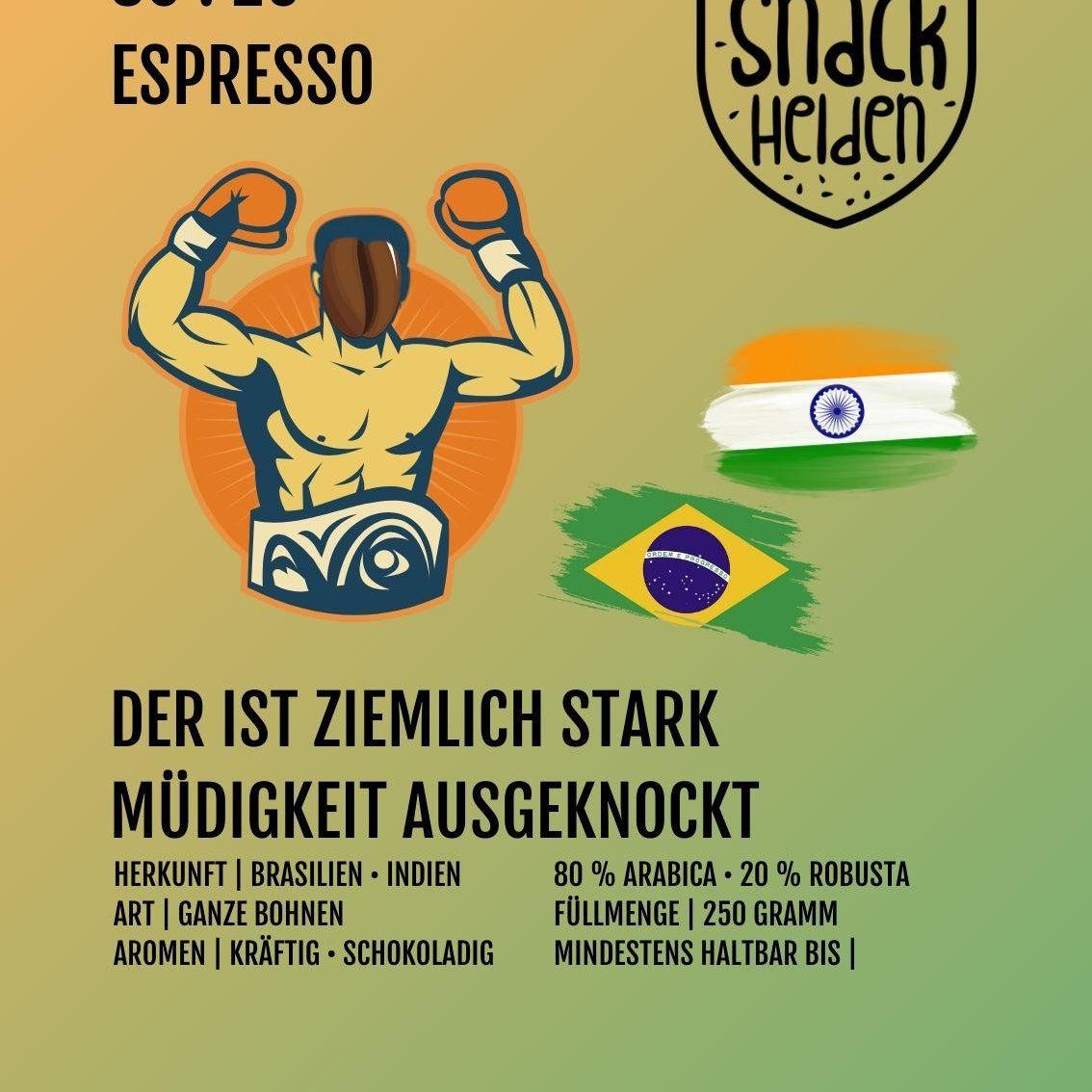 80 : 20 ESPRESSO - Zartbitterschokolade I süßlich I gute Crema - snacknest.de