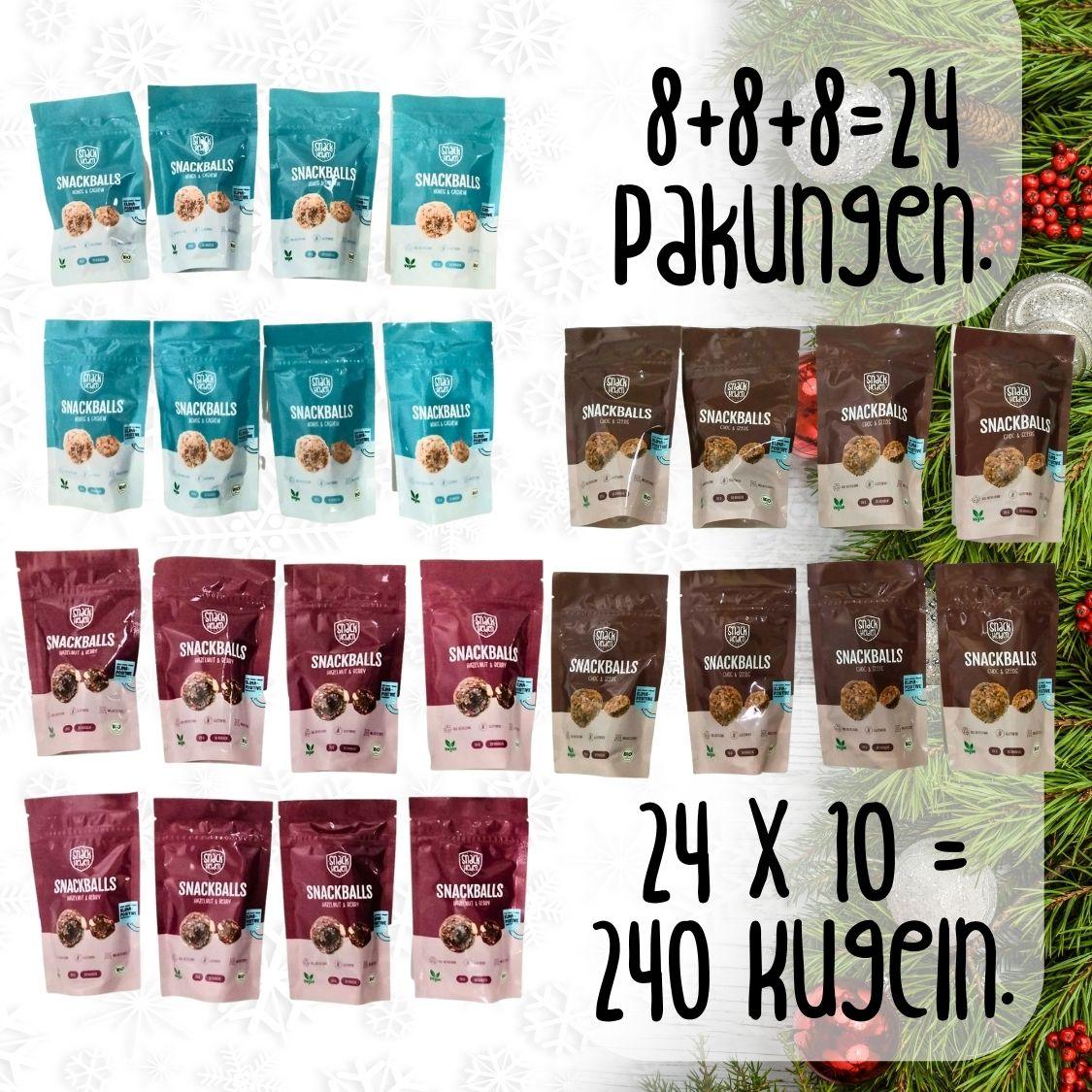 Snackballs - 24er Vorteilspack (alle Sorten) - 50% Rabatt MHD Ware - snacknest.de