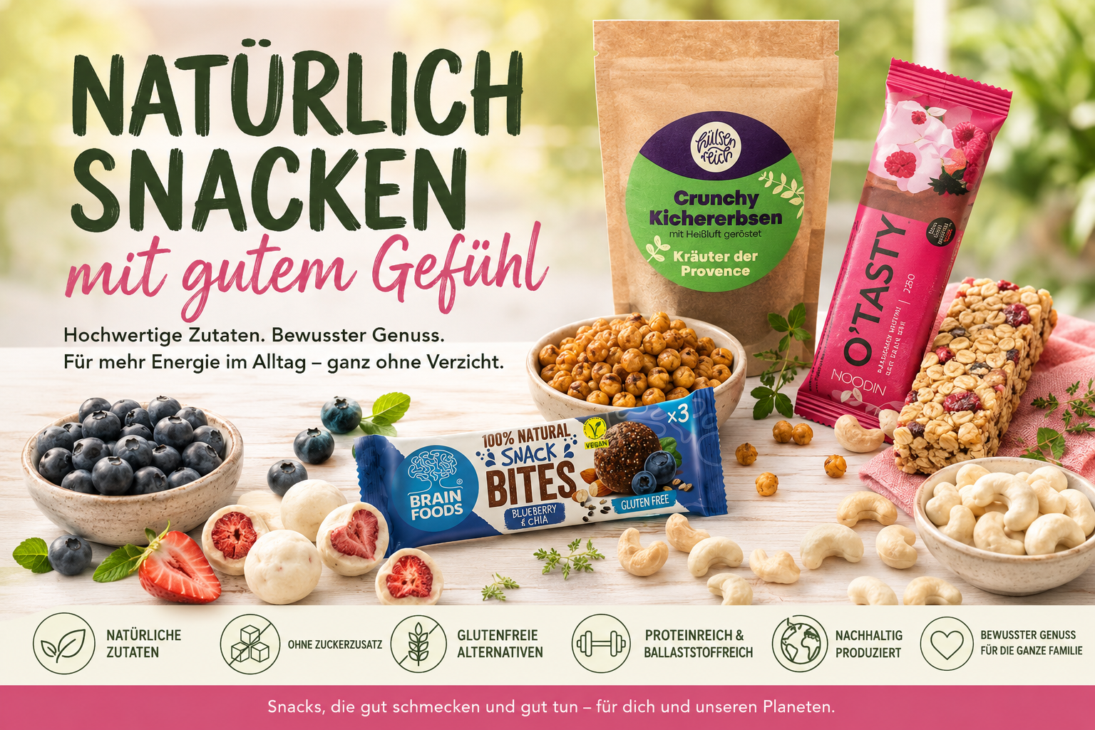 Natürlich snacken mit gutem Gefühl – Warum wir bei SnackNest auf natürliche Snacks setzen