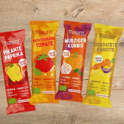 Gemüseriegel | 4 auf einen Streich | Probierpaket - snacknest.de