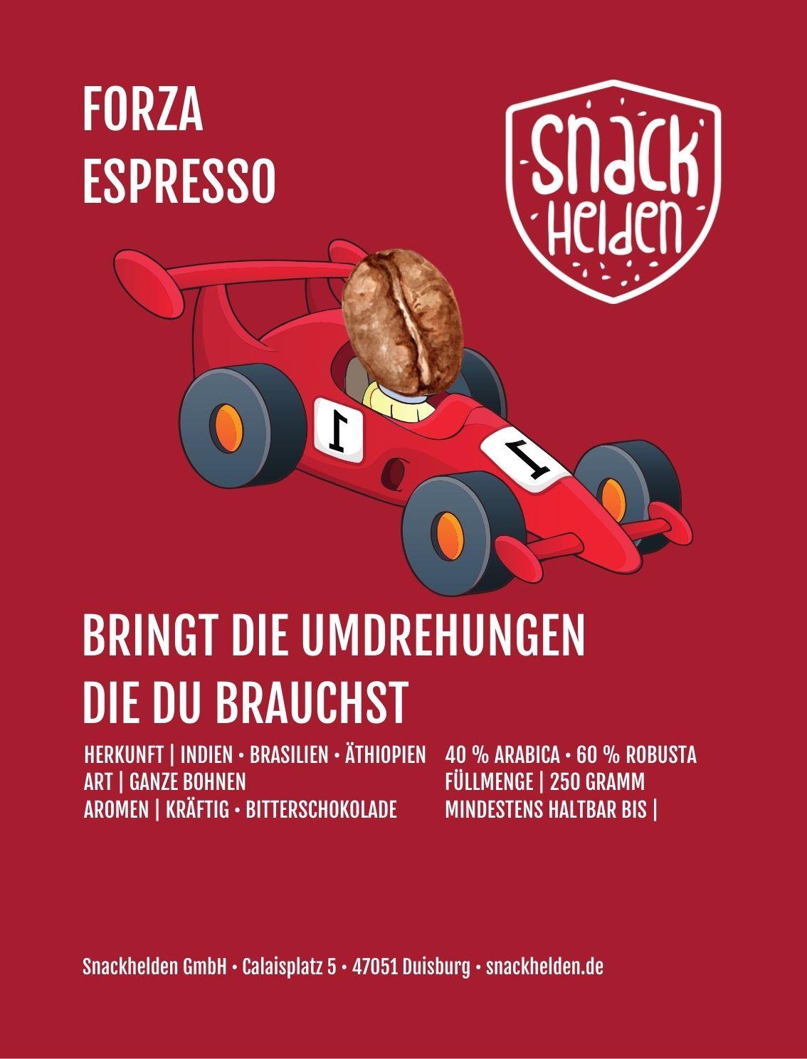 FORZA ESPRESSO - kräftig I Bitterschokolade - snacknest.de